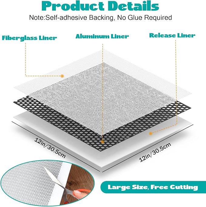 5Pcs Drywall Repair Kit Large Hole, 12 x 12in Self-Adhesive Drywall Patch | - Image 2