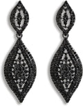 Elegant Rhinestone Dangle Earrings Crystal Wedding Bridal Long Dangling Drop Earrings Chandlier Earrings for Women Bridesmaid