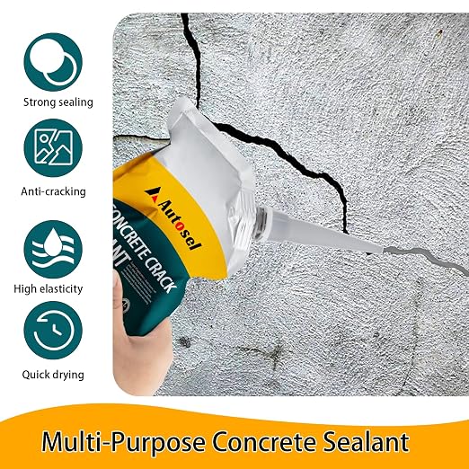 Concrete Crack Filler, High Elasticity Cement Crack Repair Sealant, - Image 3