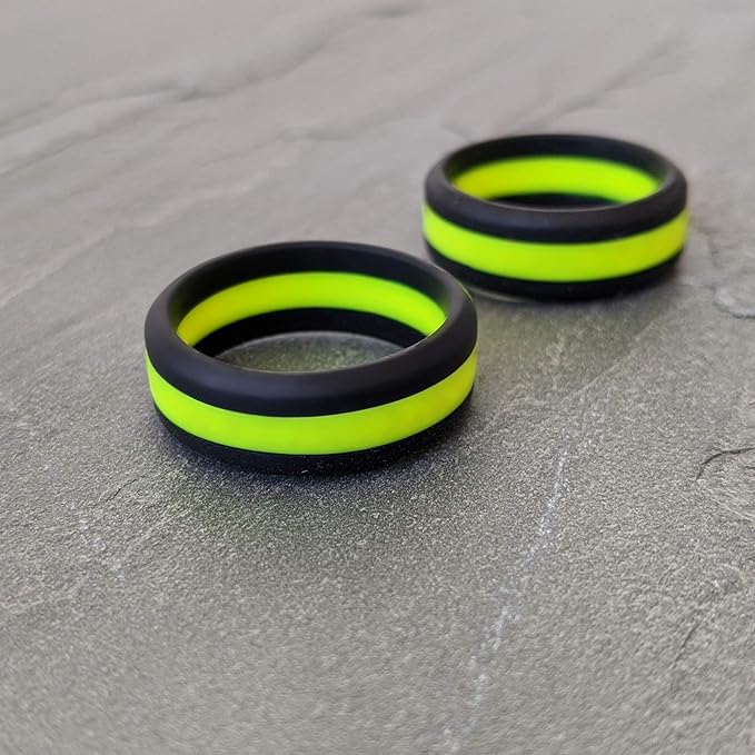 Knot Theory Striped Silicone Ring for Men and Women – Black, Grey, Red, Blue, Orange, Yellow, Purple