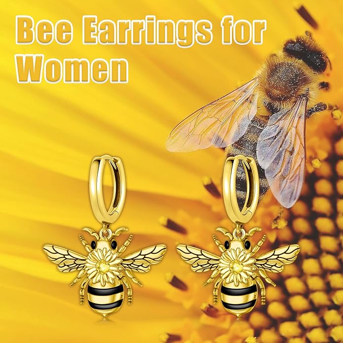 PELOVNY Animal Dangle Earrings Sterling Silver Hypoallergenic Moss Agate Crystal Moonstone Earrings Bee Butterfly Dolphin Peacock Phoenix Jewelry Birthday Christmas Gifts for Women