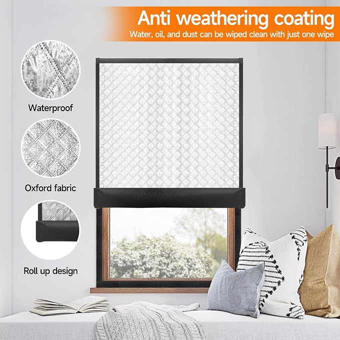 Insulated Window Cover, Veanusiver Upgraded Oxford Cloth Waterproof Thermal - Image 6