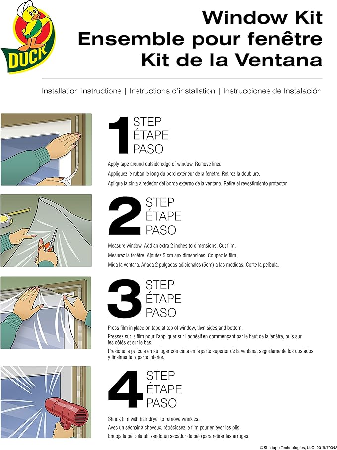 Duck 286218 Extra Large Patio Door Shrink Film Window Insulation kit, Crystal - Image 5