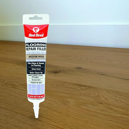 Red Devil 056025 Flooring Repair Filler, 5 oz., Medium Wood, 1 Pack - Image 6