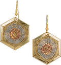 SPUNKYsoul Handmade 3 Toned Basket Weave Earrings | SPUNKYsoul Collection