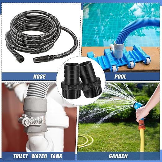 2 Pcs Pool PVC Tube Fitting Barbed Hose Fittings Adapter | Hose Fittings - Image 6