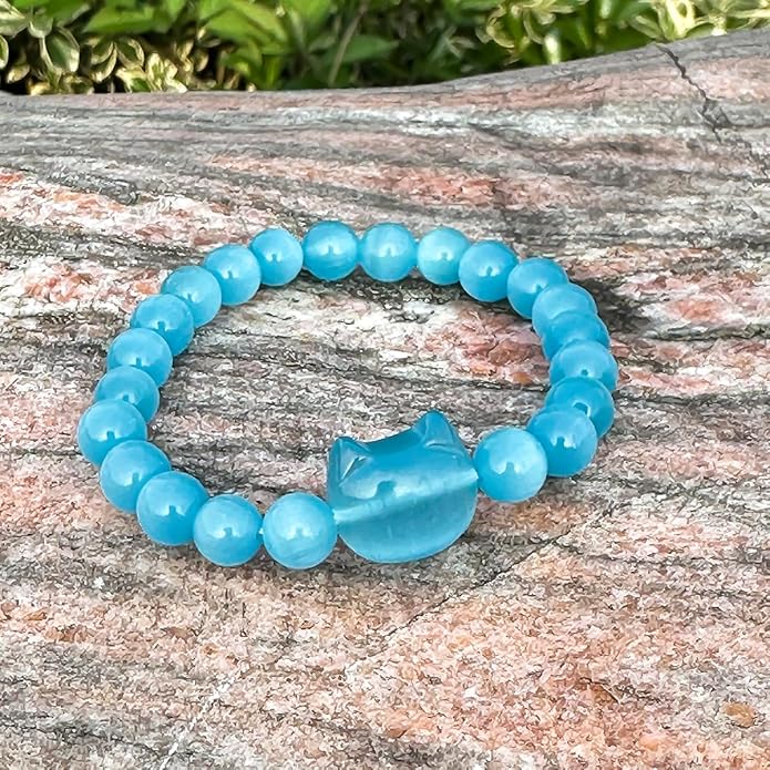 Money Attraction Cat Bracelet - Black Obsidian Women Bracelets -Wealth Prosperity Abundance Stone Bead Bracelet, Entrepreneur Business Luck Beaded Bracelets,Spiritual Mood Energy Cute Protection Stretch Bracelet,Health Good Luck Feng Shui Bracelets For...