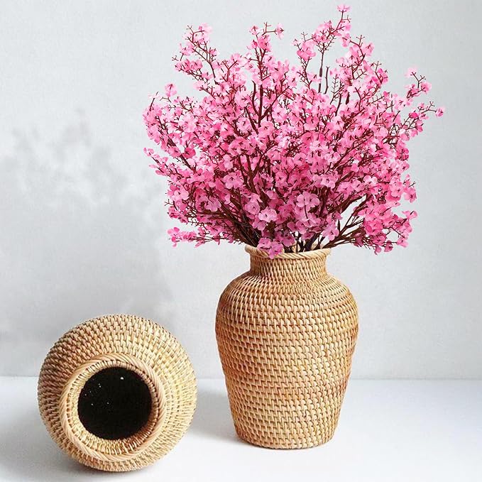 10 Pcs Fake Flowers, Real Touch Babys Breath Artificial Flowers, Full Baby - Image 4