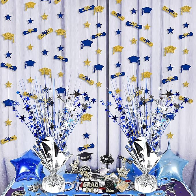 FUBININA Birthday Table Centerpiece Party Decoration Foil Spray Centerpiece | 6 - Image 5