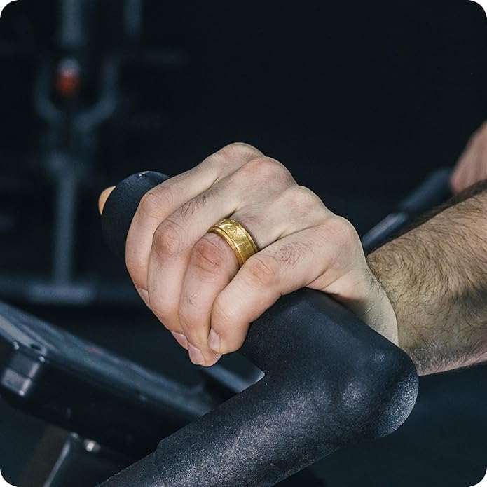 Rinfit Silicone Rings for Men 9mm Wide, 2mm Thick - Mens Rubber Wedding Bands - Infinity Ring with 2 Layers - Patented Design