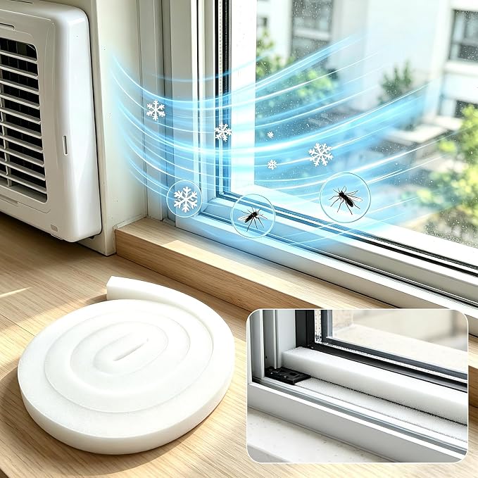 Air Conditioner Window Seal 1 Inch X 1 Inch Weather Stripping Door Seal | Thick - Image 7