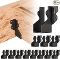Black 2X4 Joist Hanger Heavy Duty 14 Gauge LU24 Black Face Mount Joist Hangers by Herbert-fty