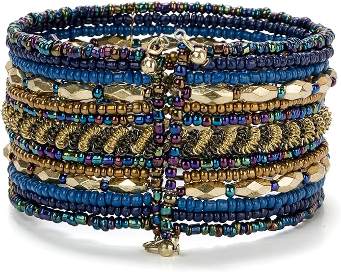 SPUNKYsoul Cuff Bracelets for Women Collection - Adjustable, Stylish Boho Inspired Beaded Bracelets, Trendy Stackable Beads, Ideal for Everyday Wear & Special Occasions