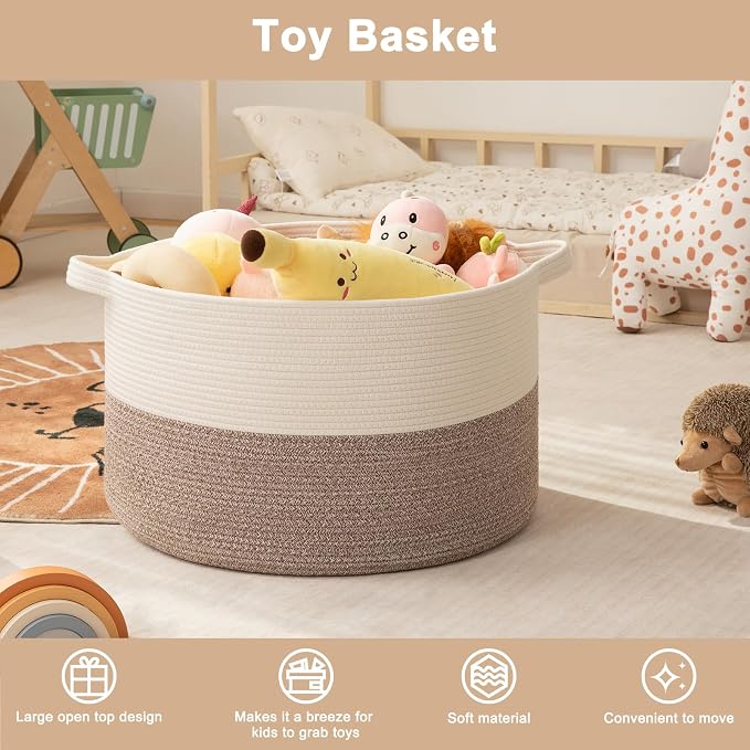OIAHOMY 90L XXXLarge Blanket Basket - Image 9