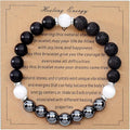 Strong Healing Crystal Bracelet 8MM Genuine Stone Bracelet Lucky Beaded Bracelet Chakra Bracelet 6.5 inch Positive Energy Inspirational Gifts for Women Mom