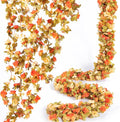 8Pcs x 8.2FT Artificial Flower Garland Rose Vine, Fall Champagne Flower | by PONKING