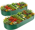 Land Guard 2 Pcs 6ft Metal Raised Garden Bed by LandGuard