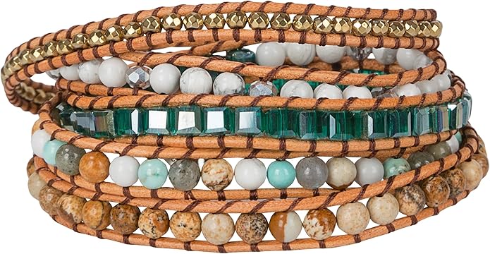 SPUNKYsoul New! Dazzling Handmade Leather Wrap Bracelet Collection