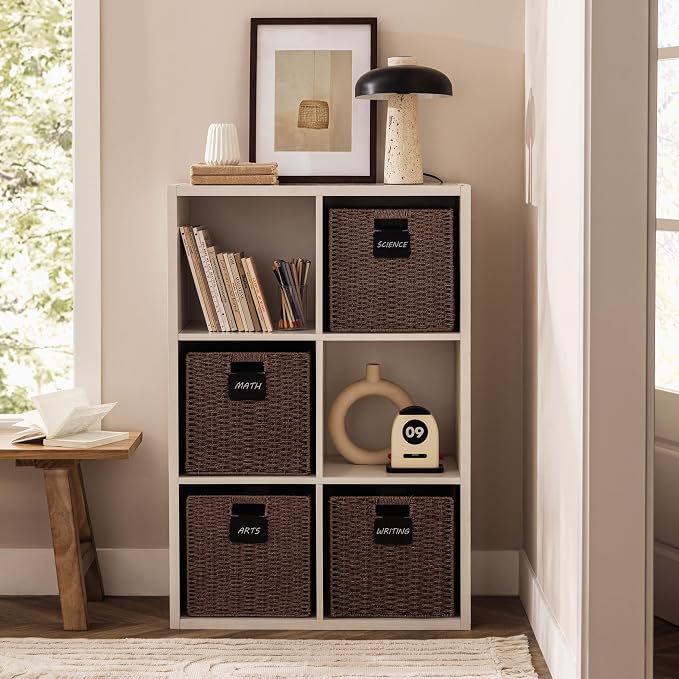 UBBCARE 2 Pack Wicker Basket, 12×12 Storage Cubes - Image 5