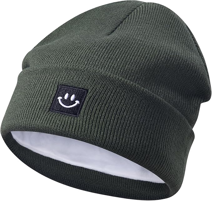 MaxNova 2 Pack Baby Beanie Fleece Lined Knit Toddler Hat for Girls Boys 0-8 Years