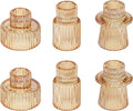 Vixdonos Taper Glass Candlestick Holders Tealight Candle Holders by Vixdonos