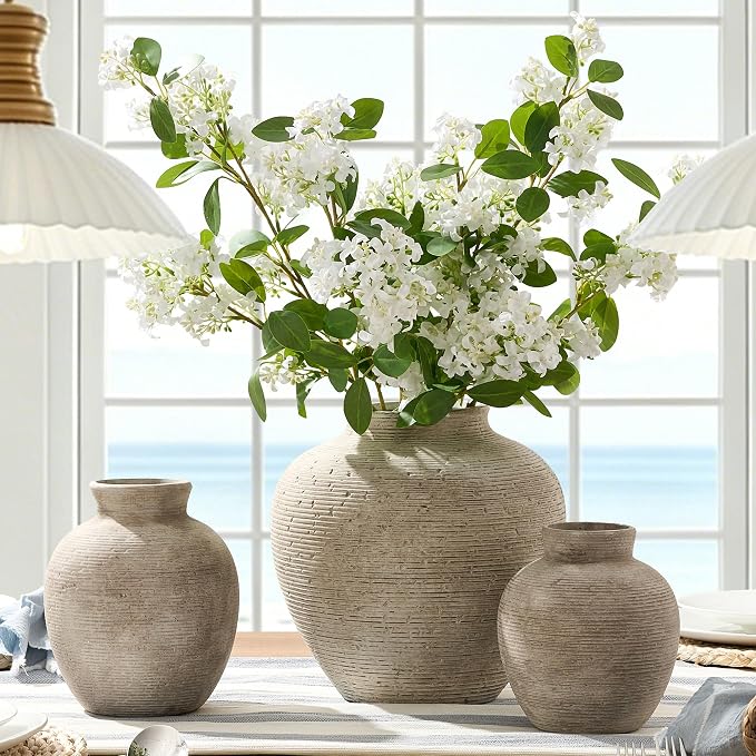 Vanselia Ceramic Flower Vase Home Decor - Image 5