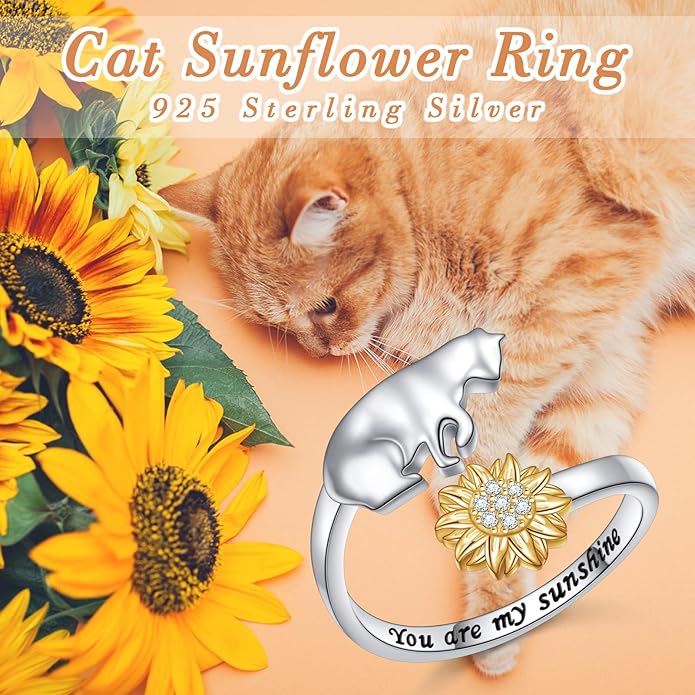 FLYOW 925 Sterling Silver Cute Animal Jewelry Hummingbird/Butterfly/Wolf/Corgi/Cat/Snake/Spider/Bat/Penguin/Bear/Opossum/Frog/Guinea Pig for Women Mother Friend Animal Lovers