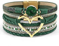 VIBILIA Boho Leather Wrap Bracelets for Women Multi-Layer Bracelets with Strong Clasp Jewelry for Women