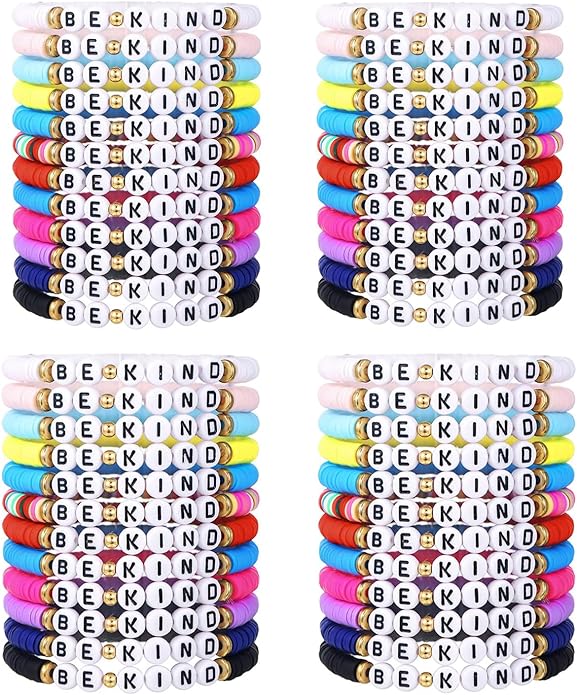 Friendship Bracelets Boho Stackable Bracelets for Women Beach Jewelry Surfer Heishi Clay Bead Bracelets