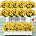 22 Bundles Artificial Flowers Outdoor, Faux Flowers UV Resistant by Powbrace