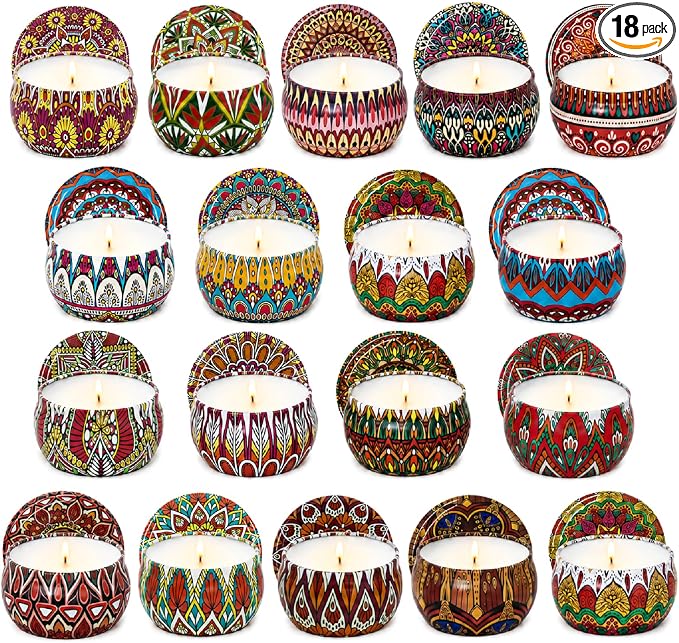 18 Pack Scented Candles Gift Set by BXGRH