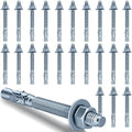 3/8 x 4 inch Wedge Anchors, Galvanized Concrete Anchors, Concrete Wall Anchors by Unknown