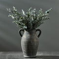 Vaseking Ceramic Rustic Vase, 9.8 inch Farmhouse Vases Home Decor, Bronze | by Vaseking