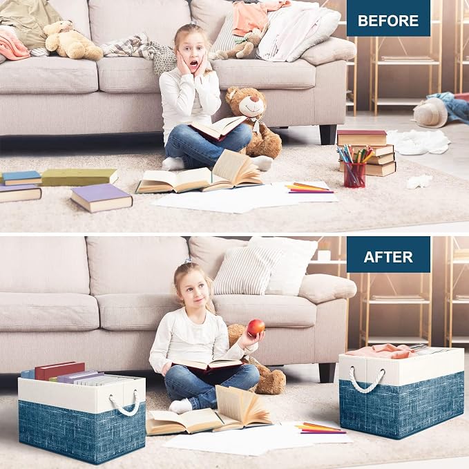 Storage Bins 3-Pack, Foldable Storage Baskets - Image 5