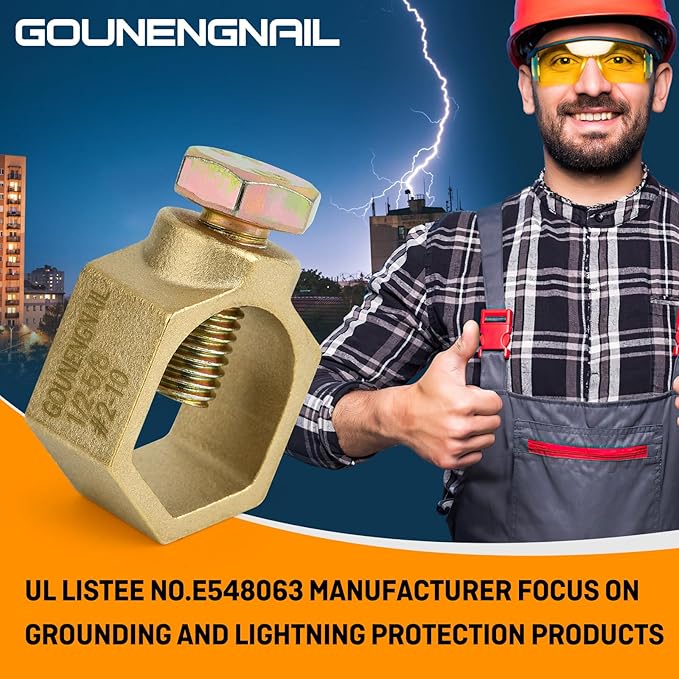 GOUNENGNAIL Copper Ground Rod Clamp - Image 6