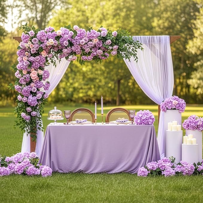 Auihiay 64Pcs Hydrangea Artificial Flowers, Home Party Baby Shower DIY Wedding - Image 7