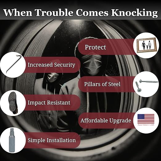 Reinforced Door Screw Kit for Strike Plates, Deadbolt Plates, and Hinges. - Image 9