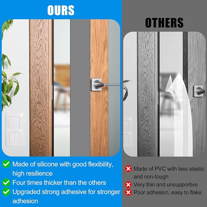 Draft Seal Tape for Doors and Windows 1 in x 10 Ft Silicone Weather Stripping - Image 3