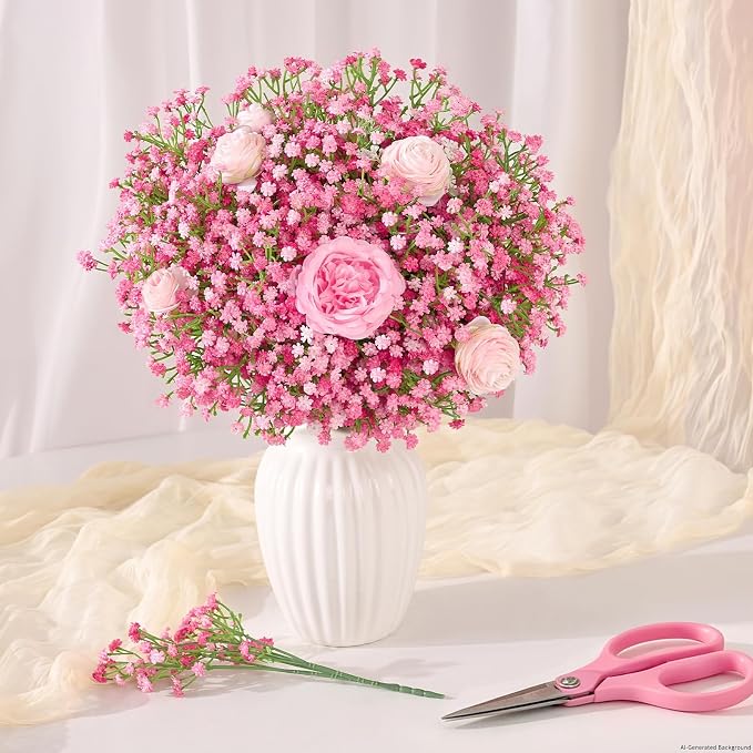 12Pcs Babys Breath Artificial Flowers - Image 7