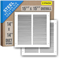 Fits 14x14 Duct Opening | Steel Return Air Grille by Handua | Vent Cover Grill by Handua