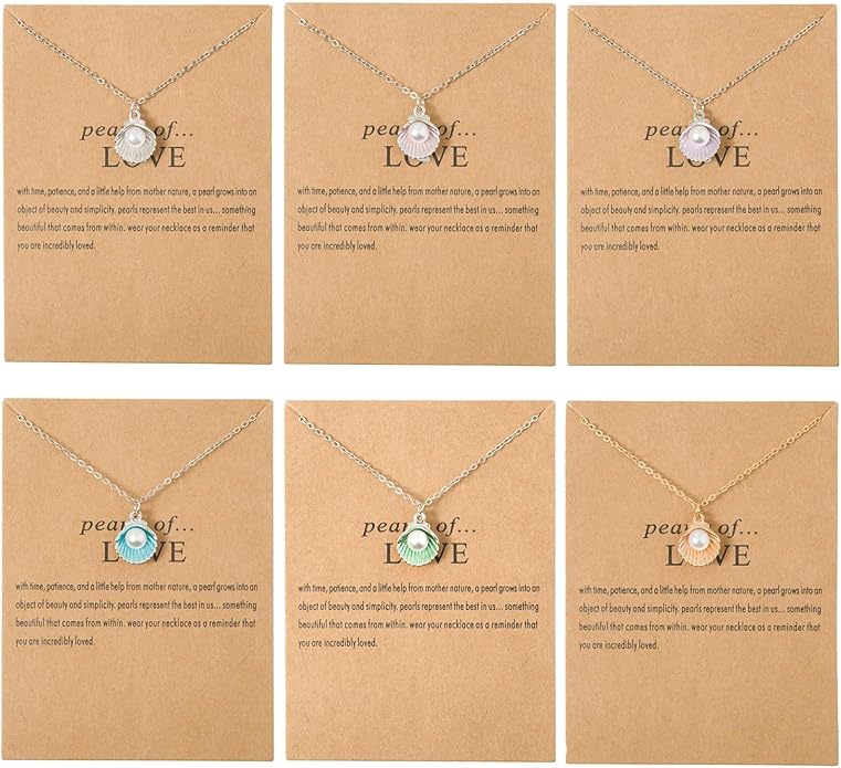 6Pcs Gold Beach Starfish Necklace Set for Women Cute Beachy Hawaii Star Fish Bulk Necklaces Pack Trendy Hawaiian Friendship Matching Jewelry Accessories