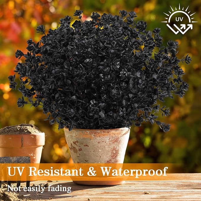 AGIRL Artificial Fall Flowers Fake Mums Outdoor, Faux Plant Porch Decor Home | - Image 5