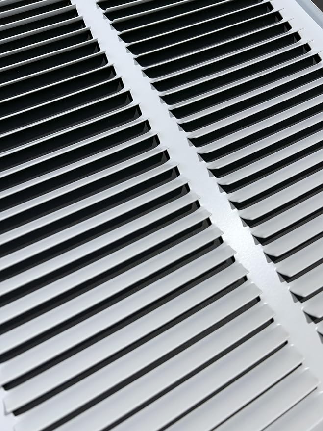 Fits 20x20 Duct Opening Stamped Steel Return Air Grille Vent Cover Grille - Image 3