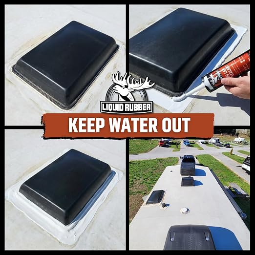 Liquid Rubber RV Lap Sealant, Self-Leveling Roof Sealer, 2 Pack | Flows - Image 4