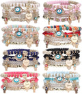 Bracelets Bohe Multilayer Chain Tassel Stackable Charm Stretch Statement Bracelet Set