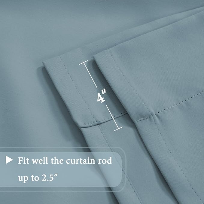 H.VERSAILTEX Thermal Insulated Blackout Adjustable Tie Up Shade Curtain Window - Image 8