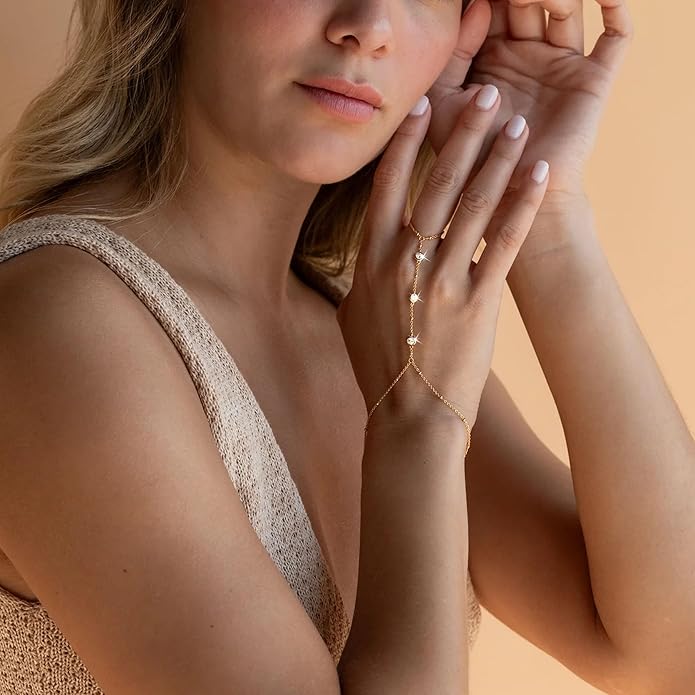 Gold Bracelets Set for Women Stack, Dainty Thick Bracelets Stack for Women Trendy, Simple Thin Gold Plated Cuff Stackable Bracelets With Beaded Cuban Paperclip Snake Rope Bangle Hand Chain Jewelry Gifts for Women Non Tainish