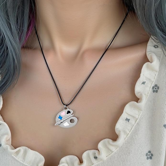 Snake Butterfly Necklace for Women Y2k Irregular Round Bead Pendant Women's Jewelry