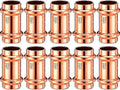 Therwen 10 Pcs Copper Pipe Press Fittings, 3/4 Inch Coupling by Therwen