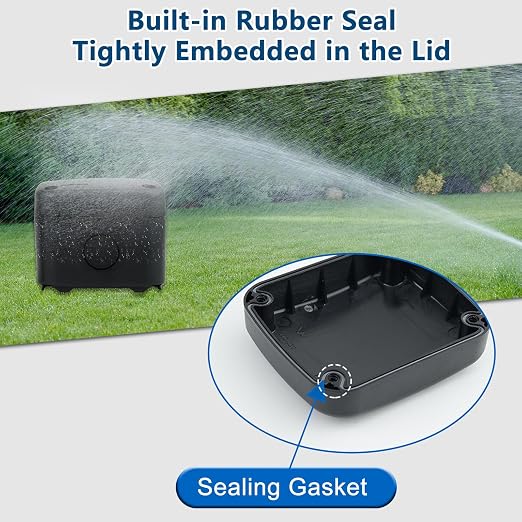 Black Waterproof Junction Box, IP66 Weatherproof Electrical Project Boxes | - Image 7